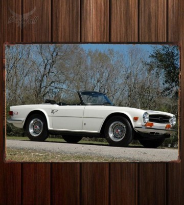 Металлическая табличка Triumph TR6